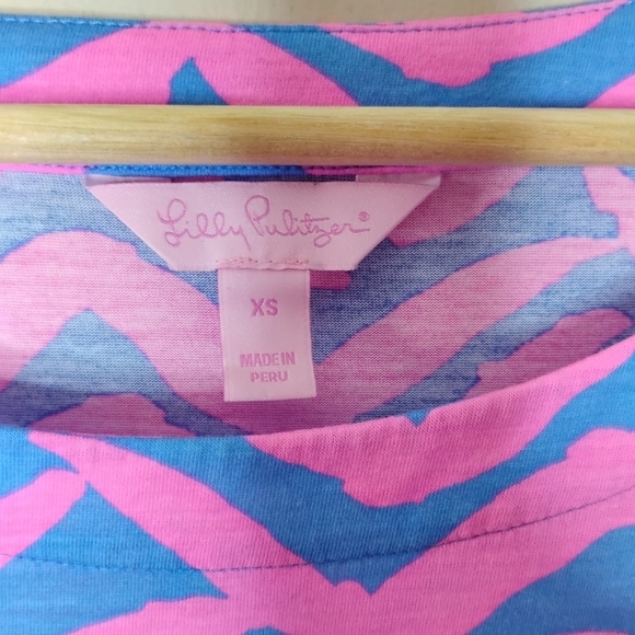 Lilly Pulitzer Lula Ruffle Sleeve Top Size XS Preppy Feminine Resort Style - Picture 5 of 7